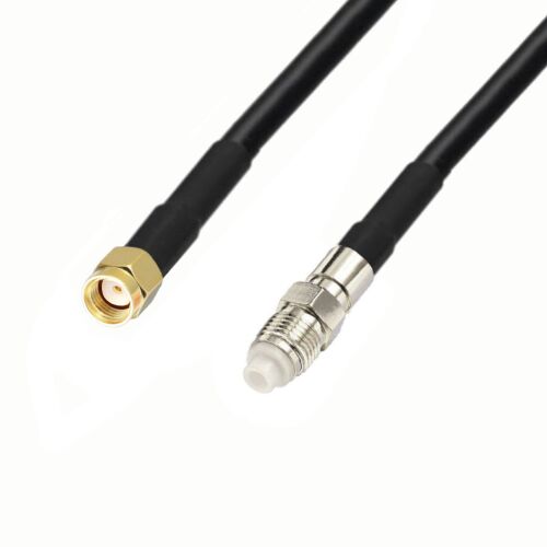 Antennakábel FME aljzat és RP SMA dugó csatlakozóval, LMR240 típusú, 10m hosszú, RF alkalmazásokhoz - Antenna kábel