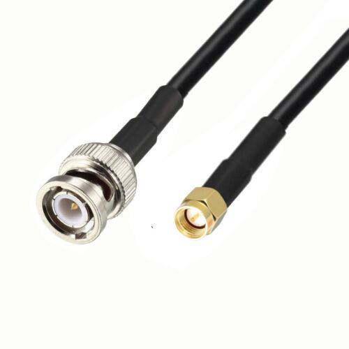 Antennakábel BNC dugóval és SMA dugóval, RF5 típusú, 3 méter hosszú, rádió- és kommunikációs berendezésekhez - Antenna kábel