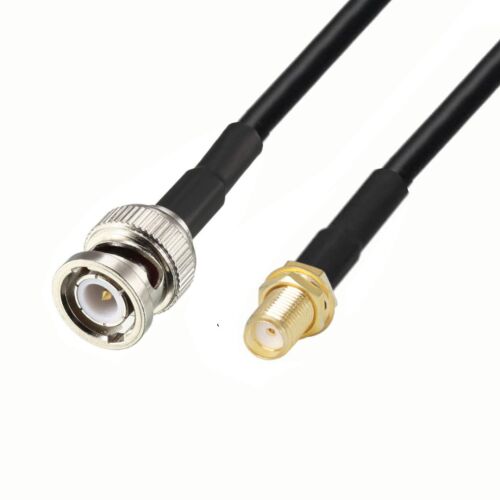 Antennakábel BNC dugó / SMA aljzat LMR240 Satec 3m, magas frekvenciás koaxiális kábel rádió és antenna csatlakozásokhoz - Antenna kábel