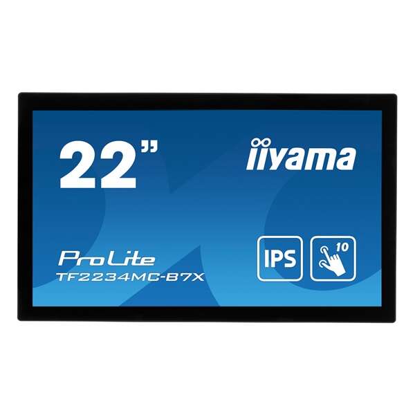 Iiyama touch monitor, 21,5", 1920x1080, 16:9, 305cd, 8ms, 1000:1,...