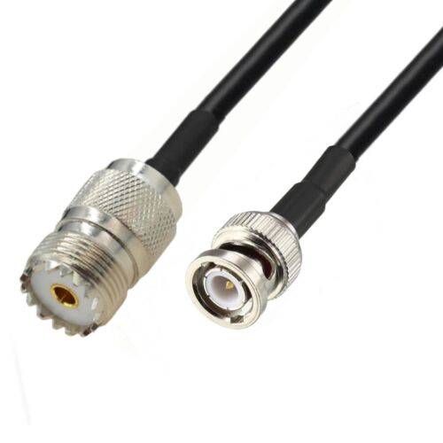Antennakábel BNC dugóval és UHF aljzattal, MRC240 LMR240 típusú, 1m hosszúságú - Műszaki cikk és elektronika