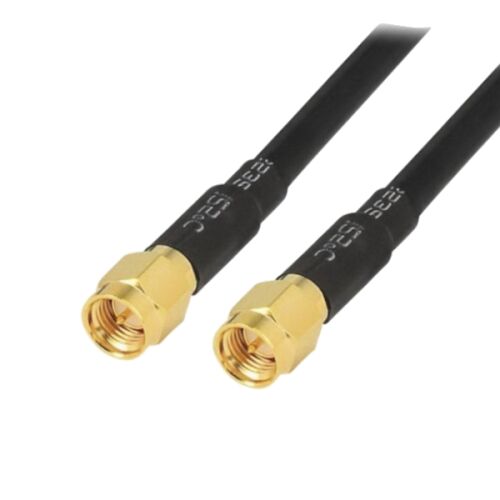 Antennakábel SMA dugó / SMA dugó RF5 35m aranyozott csatlakozókkal fehér háttéren, RF antenna kábel - Antenna kábel