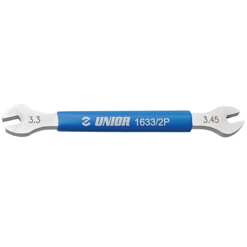Unior küllőkulcs kerékpár kerekekhez, 4mm és 4.4mm méretek, kék markolat, kerékpár javító eszköz - Kerékpár szerszám