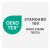 OEKO-TEX® STANDARD 100 tanúsító címke a vidaXL paplan és párna szetthez, biztosítva a textília biztonságát