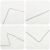 Kollázs négy közeli képpel, amelyek a vidaXL fehér paplan és párnák részleteit mutatják szürke szegéllyel