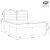 vidaXL boxspring ágy 140x190 cm méretezési rajz fejtámlával, matraccal és fedőmatraccal