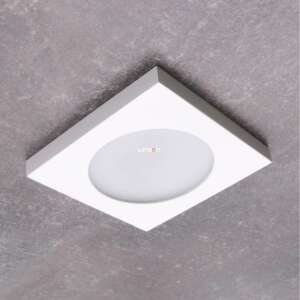 Flini square recessed ceiling spotlight, white, without socket 45161847 - Recessed Light