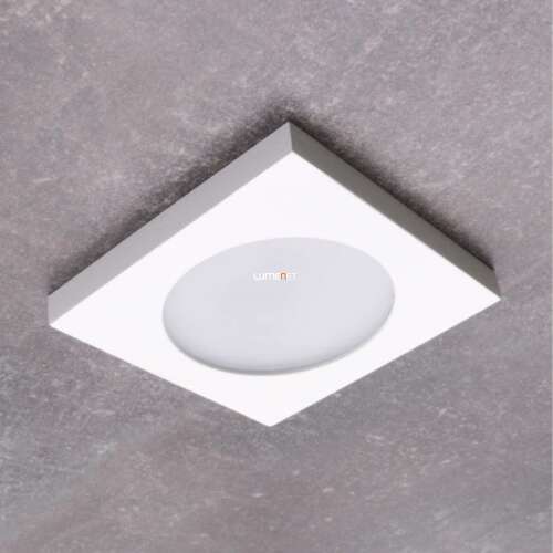 Flini square recessed ceiling spotlight, white, without socket 45161847