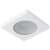 Flini square recessed ceiling spotlight, white, without socket 45161847