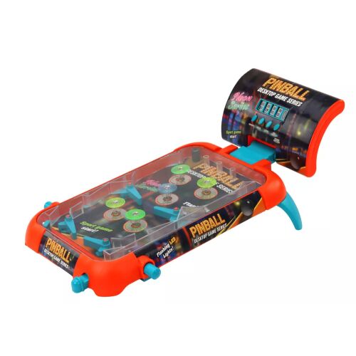Flipper Arcade játék LED fényekkel, hangokkal és eredménytáblával, szögből nézve - Játék