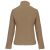 Kariban KA400 női softshell kabát hátulról, bézs színben, sima, testhezálló kialakítással és magas gallérral
