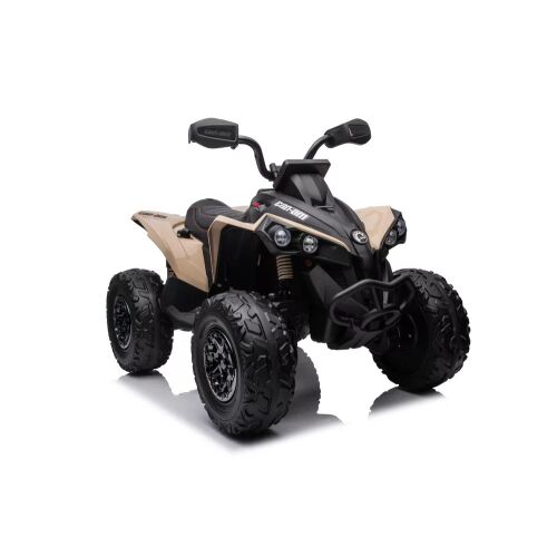 Akkumulátoros Quad DK-CA002 Khaki 4x4, elülső háromnegyed nézet, elektromos ráülős játék gyerekeknek - Autó és jármű