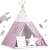 Nukido Indianerzelt mit Laterne und Kissen - Star #pink-white 94523369}