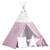 Nukido Indian tent with lantern and cushions - Star #pink-white 97397937
