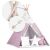 Nukido Indian tent with lantern and cushions - Star #pink-white 97397937