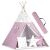 Nukido Indian tent with lantern and cushions - Star #pink-white 97397937