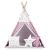 Nukido Indian tent with lantern and cushions - Star #pink-white 97397937
