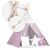 Nukido Indian tent with lantern and cushions - Star #pink-white 97397937