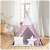Nukido Pink Star Teepee Tent in Nursery Setting