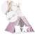 Nukido Kids Teepee Tent Stabilizer Detail - Pink Star Design