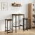 vidaXL Bárszék 2 db Antik Fa 40 x 32 x 64 cm Szerelt Fa 169797346