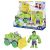 Spidey és csodálatos barátai Hulk figura zöld és sárga játékjárművel csomagolásban, ideális Marvel rajongóknak és gyűjtőknek