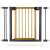 Poartă de siguranță Nukido, 76-104 cm, maro-negru, cu extensii