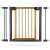 Poartă de siguranță Nukido, 76-104 cm, maro-negru, cu extensii