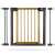 Poartă de siguranță Nukido, 76-104 cm, maro-negru, cu extensii