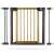 Poartă de siguranță Nukido, 76-104 cm, maro-negru, cu extensii