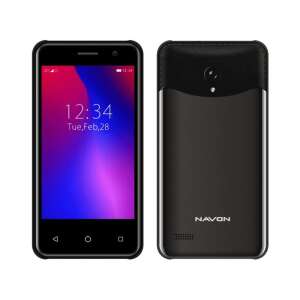 Navon SPT 1100 4G mobiltelefon, 1GB/8GB, Dual sim, fekete, kártyafüggetlen