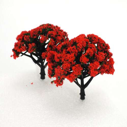Červený kvetinový stromček 8cm 2ks/balenie