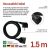 Emos PC0121R Hosszabbító 1,5 m / 1 aljzat / fekete / PVC / 1,5 mm2 169924450