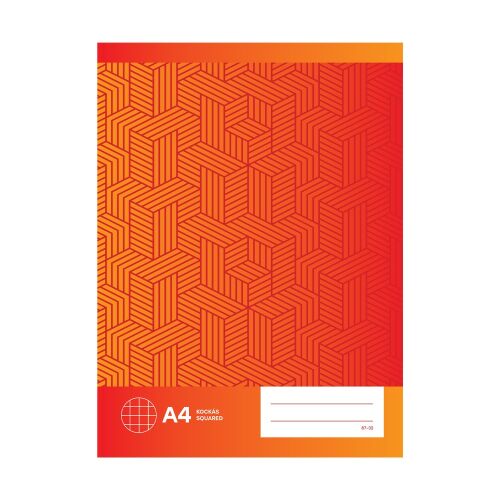 Füzet iskolai A4, 32 lapos, kockás 87-32 BS füzet geometriai mintás borítóval - Iskolakezdés és iskolaszer