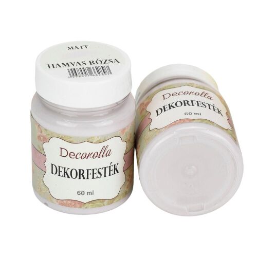 Decorolla matt hamvas rózsa akrilfesték, 60ml-es üveg - Decorolla