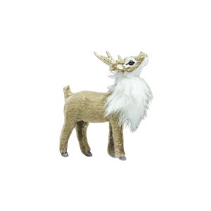 Csillámos szarvú szarvas hamvas  prémium 10cm