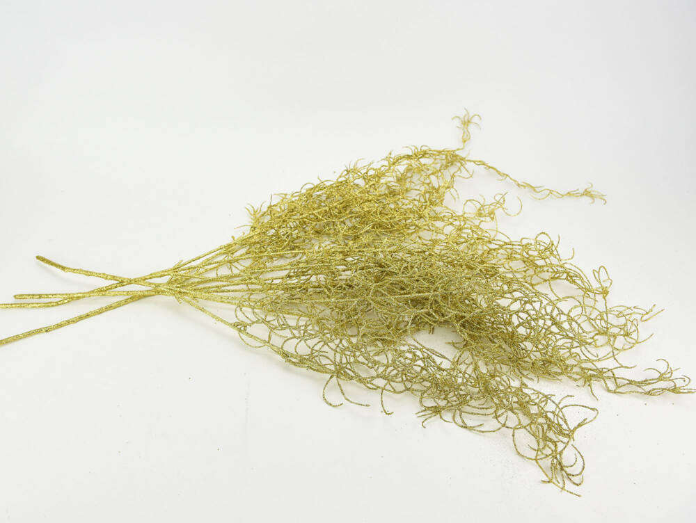 Asparagus csillámos arany 4db/csomag