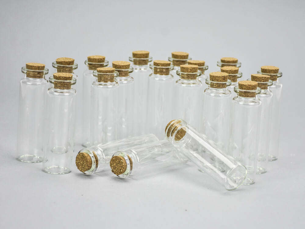 Bottle with cork stopper 7x2cm 20pcs/pack