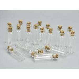 Bottle with cork plug 5x1,4cm 20pcs/pack