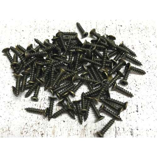 100 darabos 2x10mm antikbronz csavar csomag