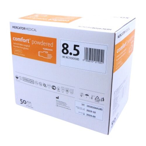 KESZTYŰ STERIL 8,5 COMFORT 50X 169944542 - Eldobható kesztyű