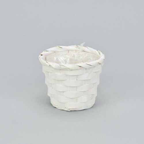 Fehér bambusz virágcserép 9cm