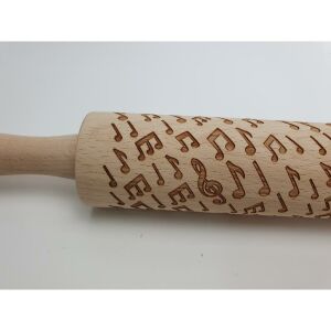 Kekszmintázó sodrófa - Hangjegy 38cm