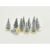 Dekor fenyőfa ezüst glitteres 4cm 10db/csomag 47359528