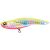 Megabass Onimaru 72mm 20gr GLX Chart Back Rainbow horgászcsali, élénk színű, sárgászöld hátú és rózsaszín hasú kanálcsali, ideális ragadozó halakhoz