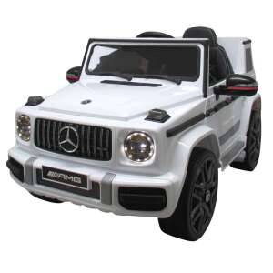 Mercedes G63 licence, elektromos kisautó - fehér 77684506 Elektromos jármű - MP3 lejátszó - Fényeffekt