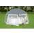 Bestway Flowclear medence sátor, medencével belül, szürke és fehér, 600 x 600 x 295 cm