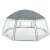 Bestway Flowclear medence sátor, kupola alakú, szürke és fehér, 600 x 600 x 295 cm