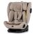 Chipolino Techno iGrow Isofix autósülés latte színben, ferde elölnézet teljes övrendszerrel, 40-150cm