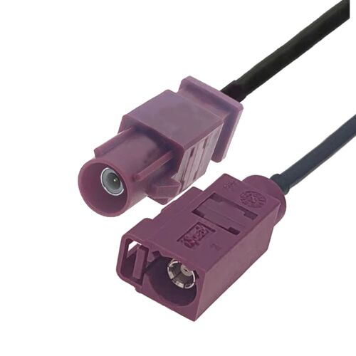 Pigtail FAKRA D aljzat FAKRA D dugó RG174 kábel, 50cm hosszú, autóantenna és navigációs rendszerekhez - Elektronikai csatlakozó és alkatrész